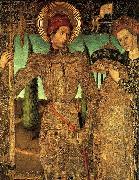 Jaime Huguet Triptych of Saint George (Detail of Saint George and the Princess) France oil painting reproduction
